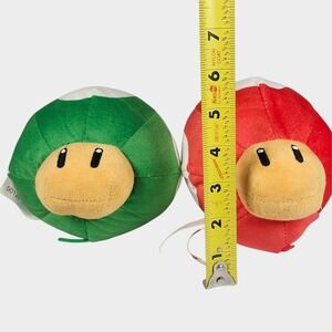 Nintendo Super Mario Mushroom Plush Set Red‎ Green Super Mushroom 2020